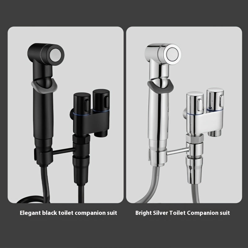 Set de Bidet Rociador de Acero Inoxidable - Doble Función, Montaje en Pared y Presión Ajustable 🚿✨
