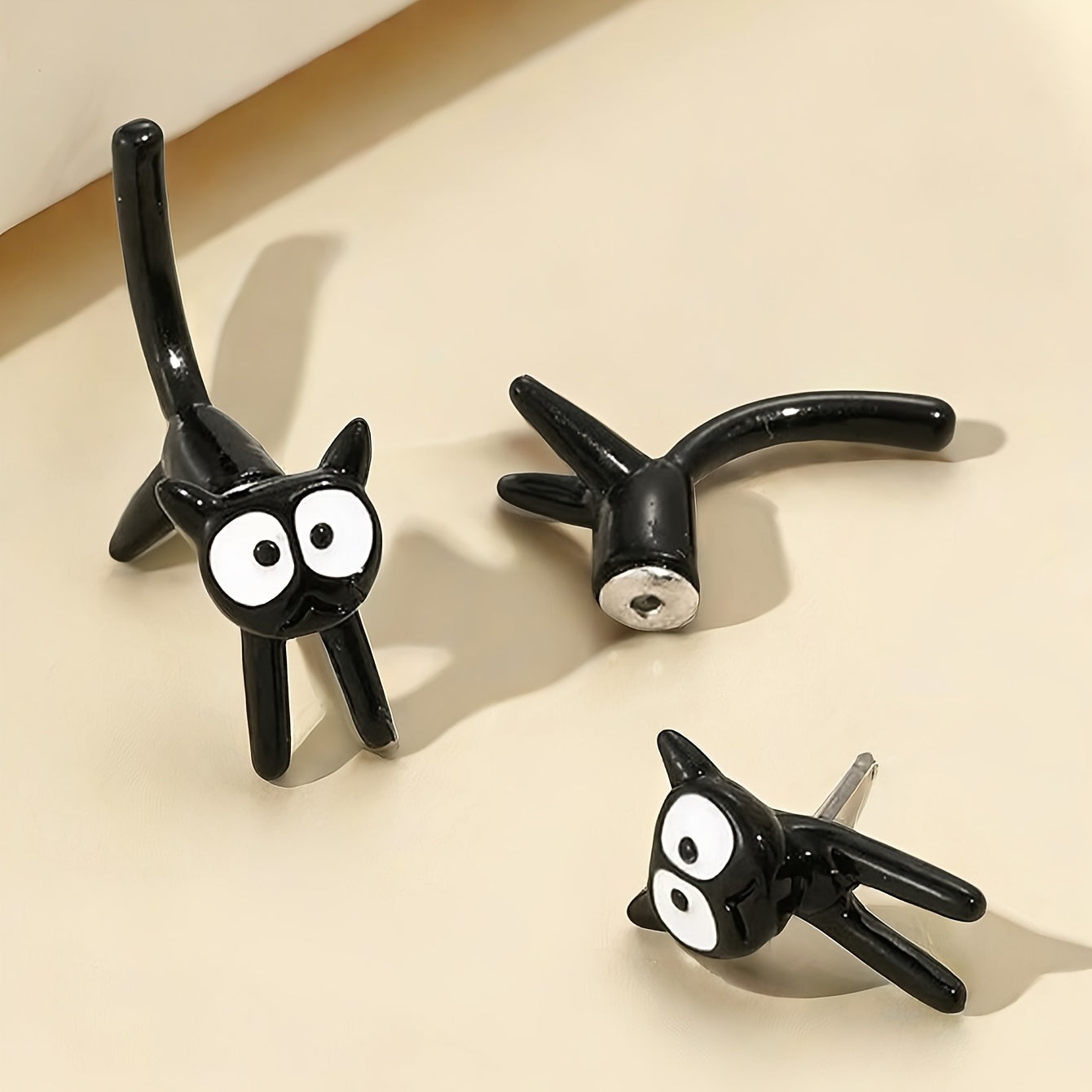 Aretes de Gato Negro - Estilo Lindo y Sencillo 🐾✨