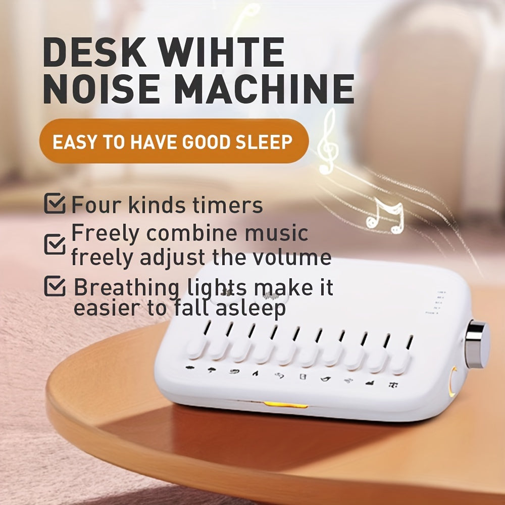 🌙 Máquina de Sonido Blanco Portátil – Relájate, Duerme Mejor y Desconéctate