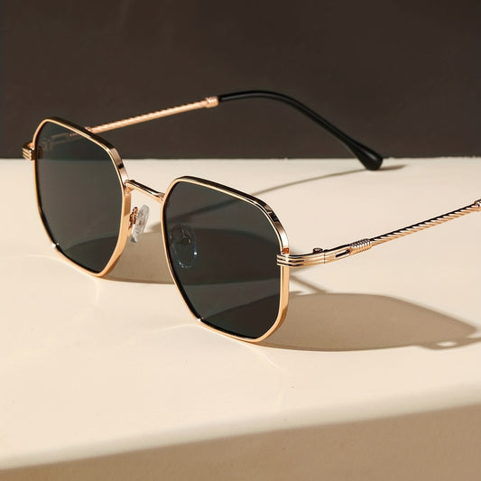 Gafas Rectangulares Vintage para Mujer – Elegancia Clásica con Detalles Únicos