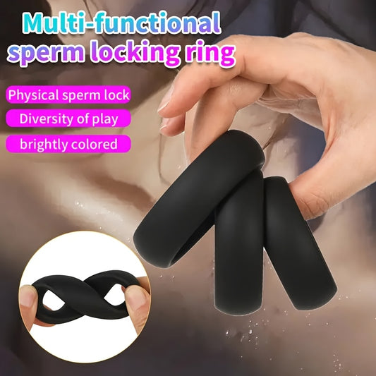 Pack de 3 Anillos de Silicona para Hombres – Mejora tu Resistencia y Placer 🔥