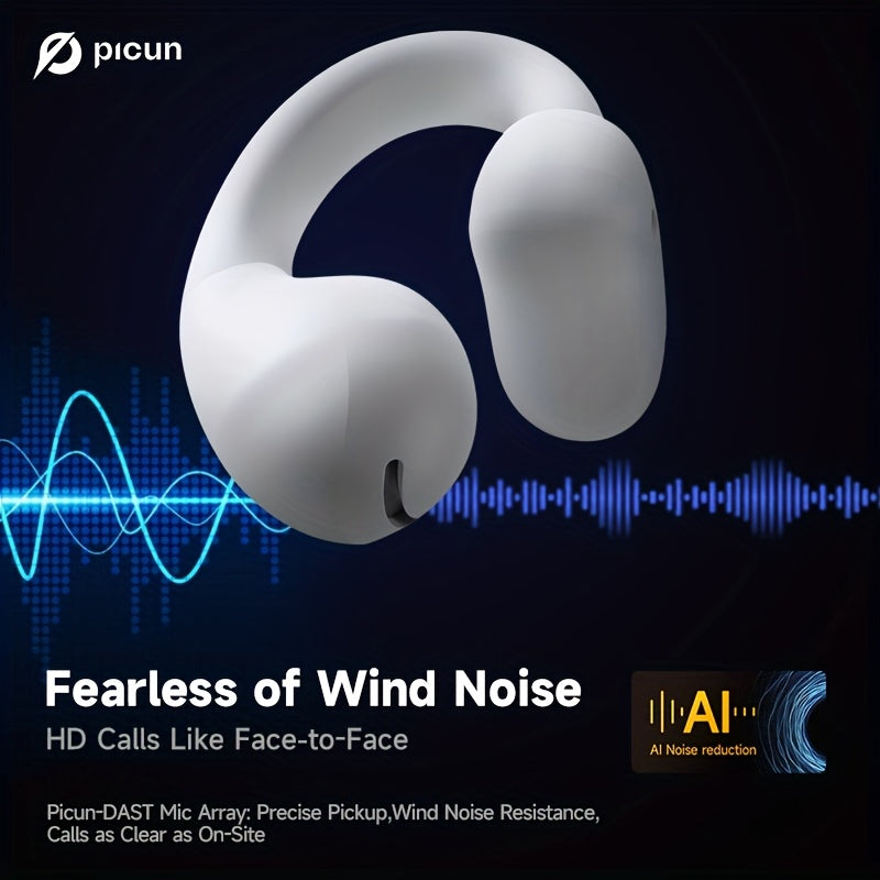 Audífonos Inalámbricos PICUN Open-Ear 2025 – Sonido Direccional HD 360° + Micrófono con IA 🎧🚀