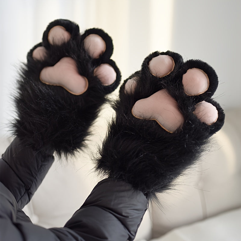 Guantes de Pata de Gato con Terciopelo Acolchado - Inspirados en Anime 🐾✨