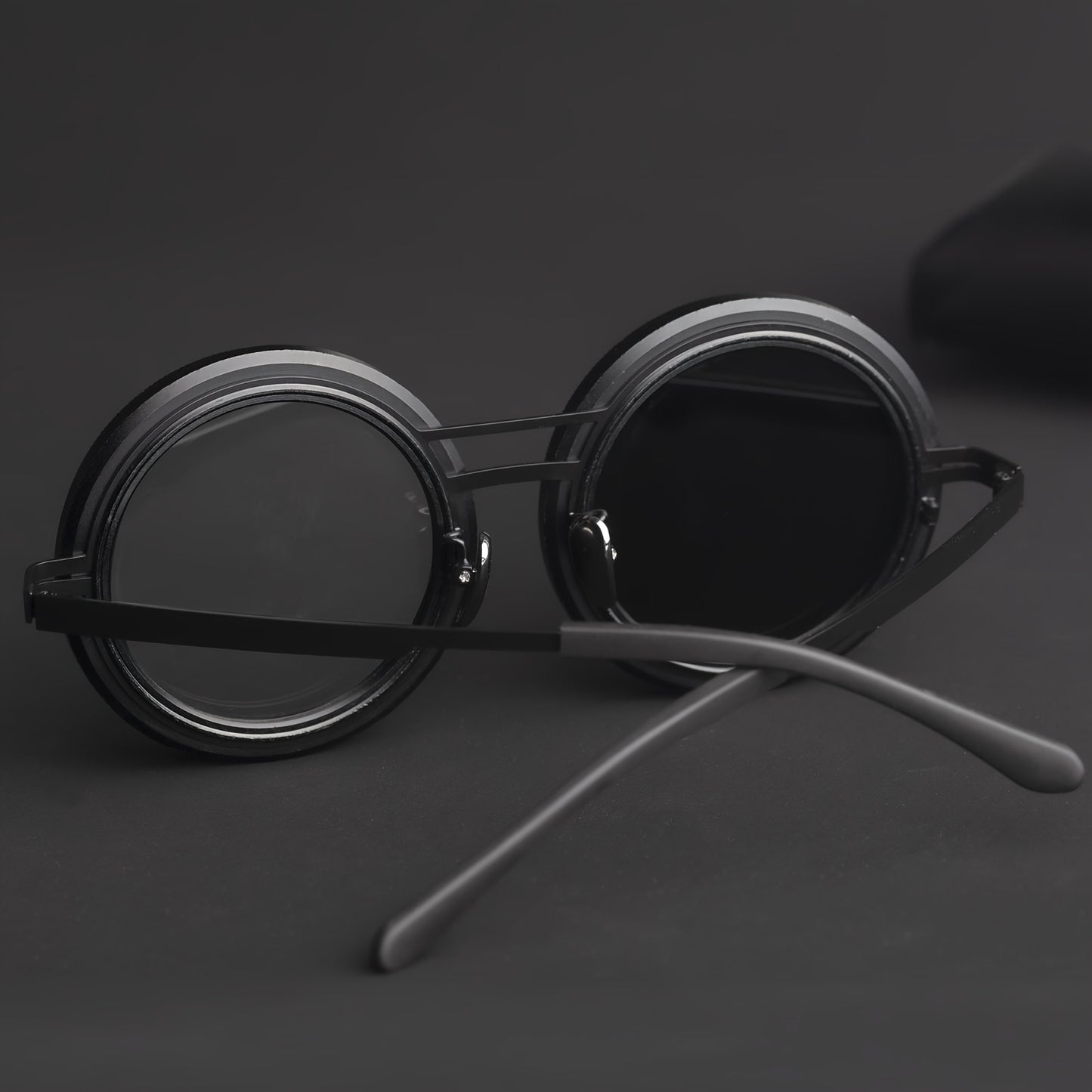 Gafas de Moda Unisex Estilo Cyberpunk con Ajuste Gradual y Rotación Continua, Filtro ND2-ND400 y Montura de Aleación de Aluminio