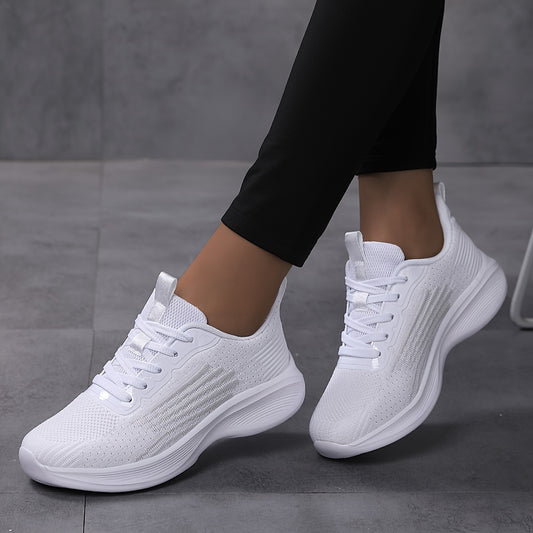 Zapatillas de Mujer de Color Sólido - Comodidad, Transpirabilidad y Ligereza para Actividades al Aire Libre 🌿👟