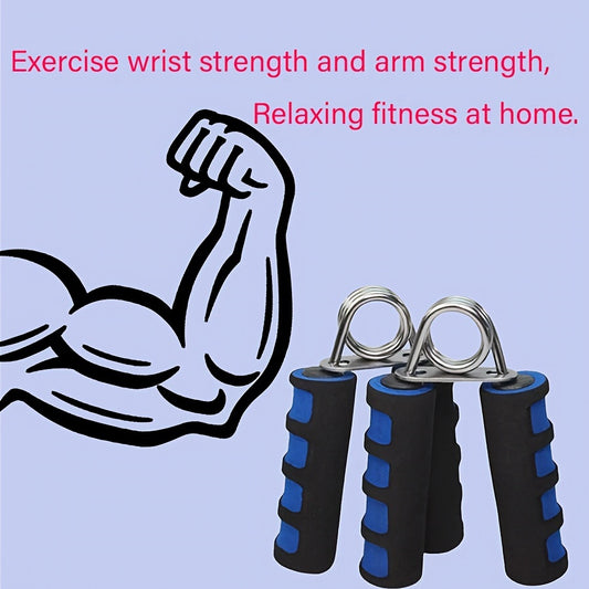 1pc Grip Strengthener con Mango de Espuma Azul – Diseño en Forma de A con Agarre Texturizado para Ejercicio en Casa, Fortalecimiento de Manos y Antebrazos